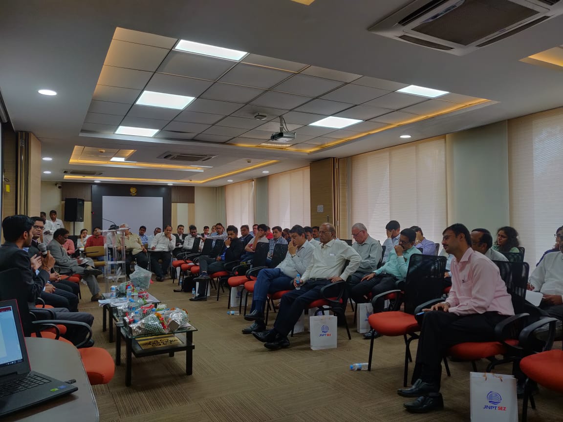 Our Director and CEO during panel discussion at JNPT SEZ